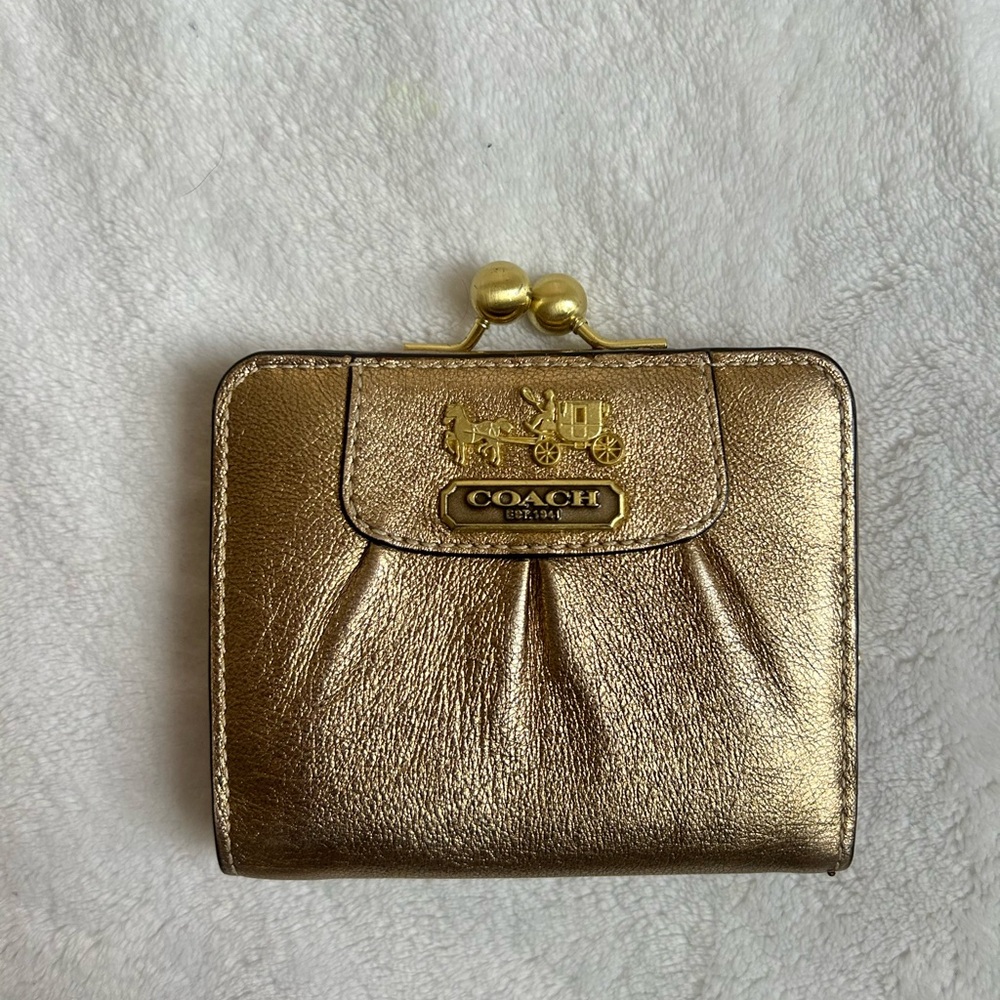 Coach Metallic Gold Women's Wallet